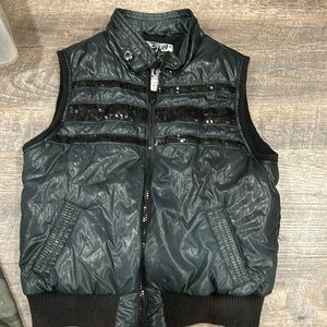 Childrens Place Girls Puffer Vest - Size L 10-12